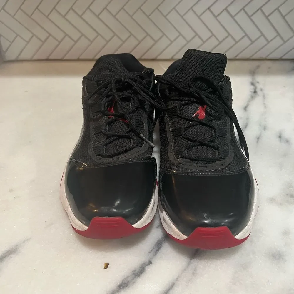 Nike Air Jordan 11 CMFT Low BRED Black PATENT Lthr Red Wht 8.5 DM0844 005 retro